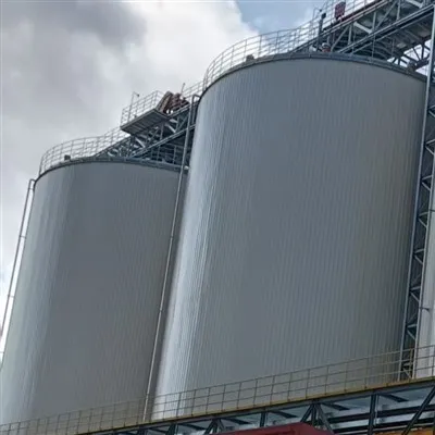 Silo med flat bunn